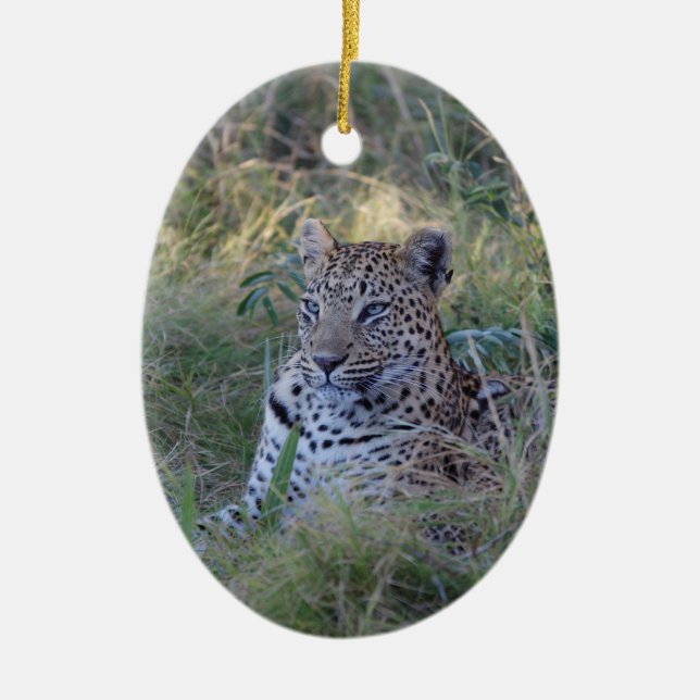 LEOPARD KERAMIK ORNAMENT (Vorne)