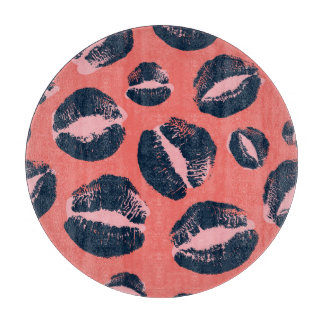 Leopard Kiss: Lipstick-Mode Schneidebrett