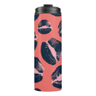 Leopard Kiss: Lipstick-Mode Thermosbecher
