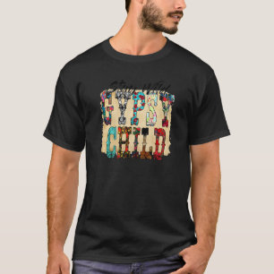 Leopard Kuhleder Bleib Wild Zigeunerkind Western C T-Shirt