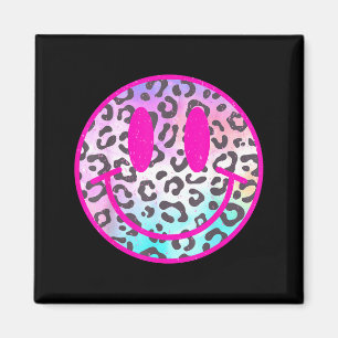 Leopard Lächeln Gesicht Rosa Trend Vorbereitende T Magnet