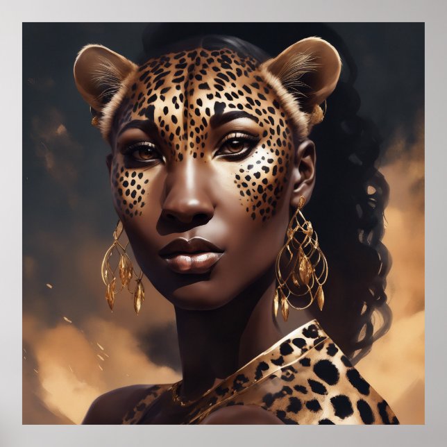 *Leopard Lady-Poster Poster (Vorne)