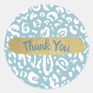 Leopard Leopard Party Runder Aufkleber