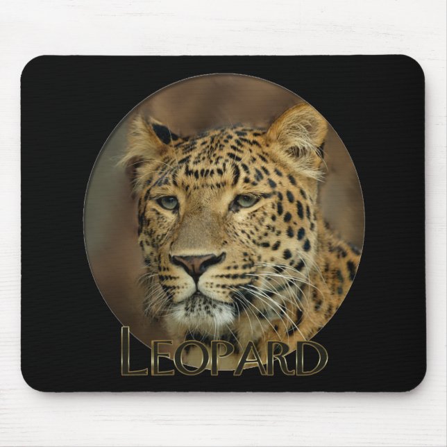 Leopard Liebe Kunst Mousepad (Vorne)