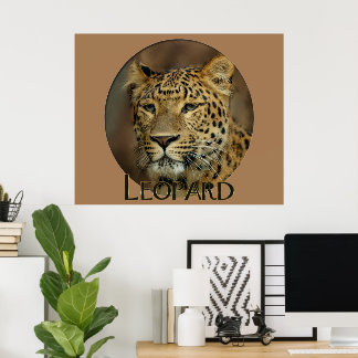 Leopard Liebe Kunst Poster