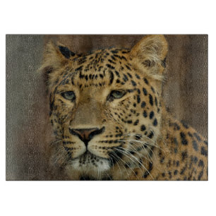 Leopard Liebe Kunst Schneidebrett