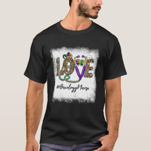 Leopard Liebe Oncology Nurse Stethoscope Nurse Mar T-Shirt