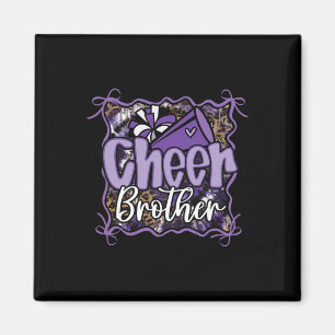 Leopard Lila Kokette Cheer Bruder Cheerleader Magnet