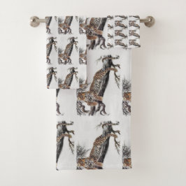 Leopard Lovers Badhandtuch Set