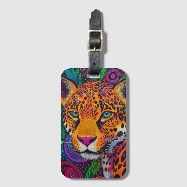 Leopard Luminous  Gepäckanhänger (Vorderseite Vertikal)
