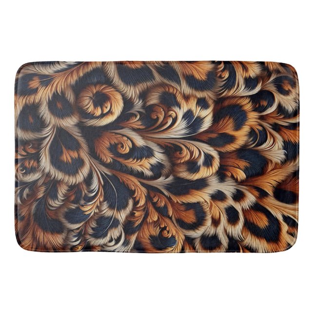 Leopard Luxe: Ihr Badezimmer mit einem Badematte (Vorderseite)