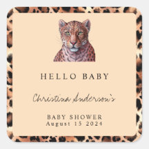 Leopard Luxury Lion Tiger Wool Muster Baby Dusche