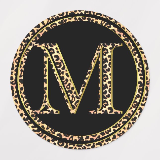 Leopard M Etiketten (Design 3)