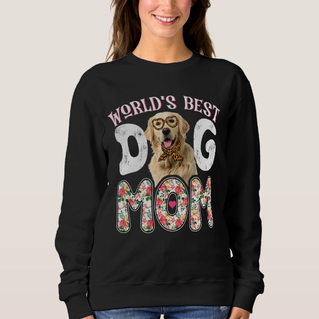 Leopard Mama, die beste Elternmutter der Welt Sweatshirt (Vorderseite)