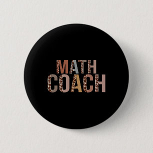 Leopard Math Coach Zubehör Lustiger Ck Zur Schule  Button