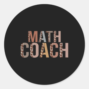 Leopard Mathematik Coach bringt Spaß zurück in die Runder Aufkleber