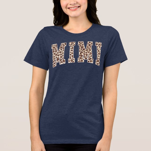 Leopard Mimi Tri-Blend Shirt (Vorderseite)