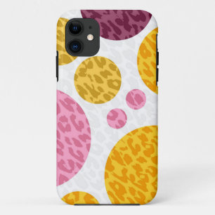 Leopard mit Tupfen Gelb Pink Lila title_seo2