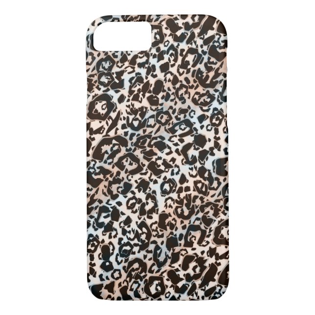 Leopard, modern, gepunktet, braun, beige, hautfarb Case-Mate iPhone hülle (Rückseite)