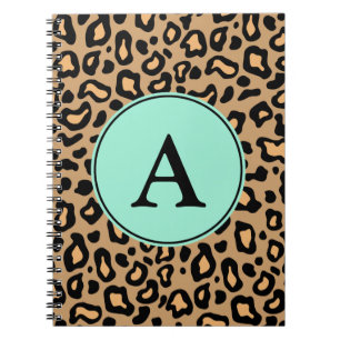 Leopard Monogram Notebook Notizblock