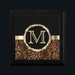 Leopard Monogram | Schwarz und Braun Erinnerungskiste<br><div class="desc">Halten Sie die Geschenkboxen. ⭐ Dieses Produkt ist zu 100% benutzerdefinierbar. *****Klicken Sie auf die SCHALTFLÄCHE ANKLICKEN, um hinzuzufügen, zu löschen, zu verschieben, zu verändern, umzudrehen, zu drehen, etc... alle Grafiken oder Texte oder verwenden Sie die Eingabefelder. ⭐ 99% meiner Designs in meinem Geschäft sind in Schichten gemacht. Damit können...</div>
