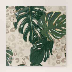 Leopard Monstera: Jungle Print Vintag.
