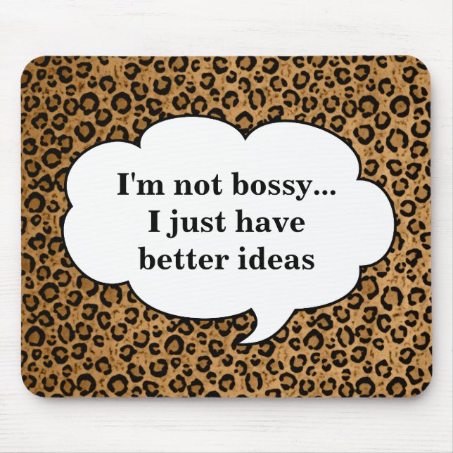 Leopard Mousepad - Bossy (Vorne)