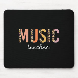 Leopard-Musiklehrer Niedlich zurück zur Schulausst Mousepad