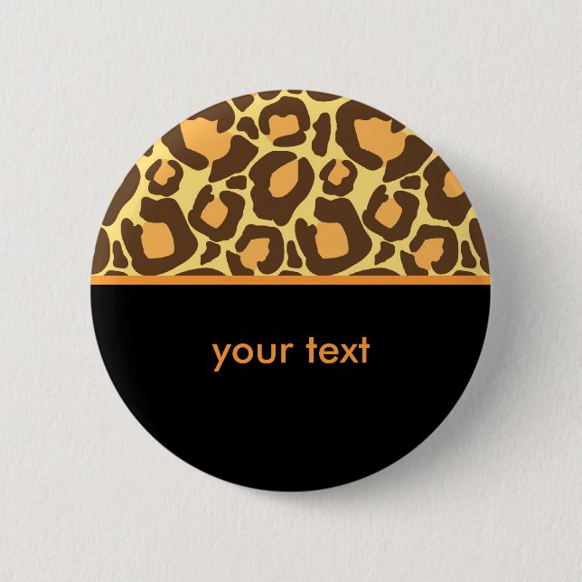Leopard-Muster Button (Vorderseite)