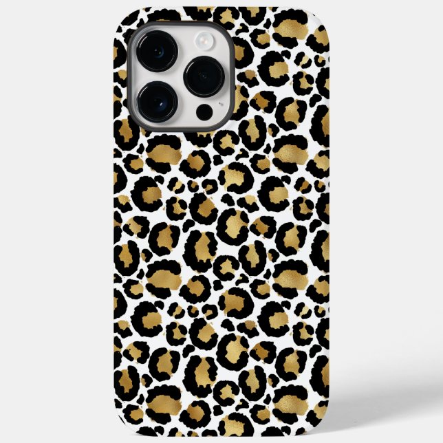 Leopard Muster Case-Mate iPhone 14 Pro Max Hülle (Rückseite)