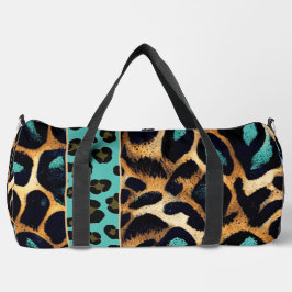 LEOPARD Muster - Doppeltasche Duffle Bag