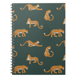 Leopard Muster flache Farbe nahtlose Design-Bild Notizblock