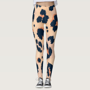 Leopard Muster: Funny Seamless Design Leggings