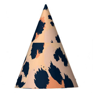 Leopard Muster: Funny Seamless Design Partyhütchen