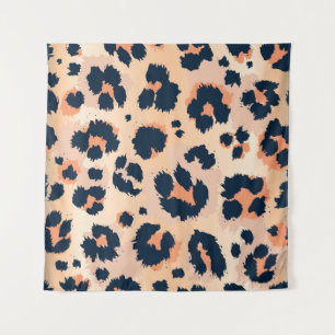 Leopard Muster: Funny Seamless Design Wandteppich