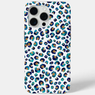 Leopard-Muster für Blue Gold Glitzer Case-Mate iPhone Hülle
