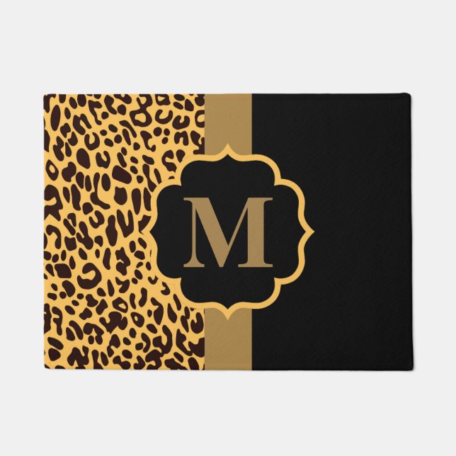 Leopard Muster Fußmatte (Vorderseite)