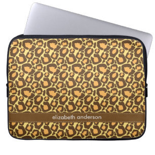 Leopard-Muster-Gewohnheit Laptopschutzhülle