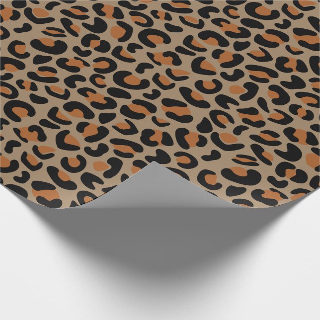 Leopard Muster Haushaltswärmung Geschenke nahtlos Geschenkpapier (Ecke)