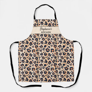 Leopard Muster Jungle Safari Animal Print Custom Schürze