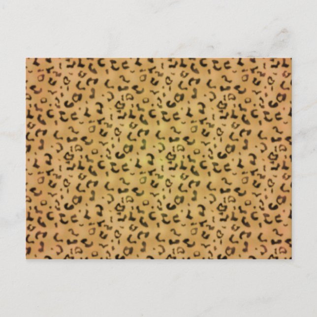 Leopard Muster Postkarte (Vorderseite)