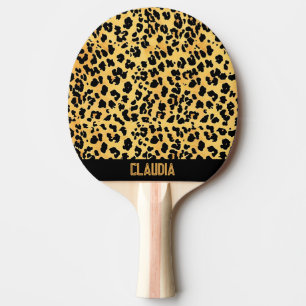 Leopard Muster Tischtennis Schläger