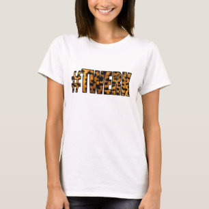Leopard-Muster TWERK T-Shirt