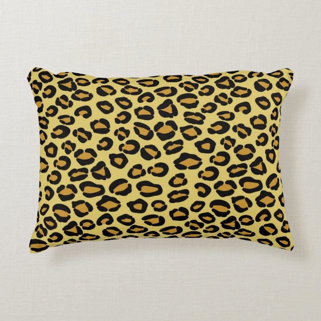 Leopard-Muster Zierkissen (Vorderseite)