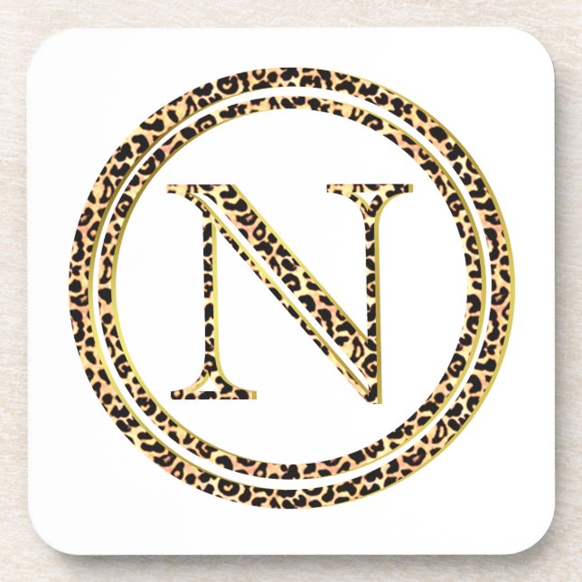 Leopard N Untersetzer (Vorderseite)