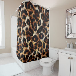 Leopard-Nächte: mutige Eleganz für den Schlaf Duschvorhang