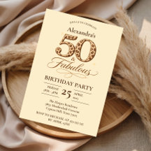 Leopard Neutral 50 & Fabulous Geburtstag