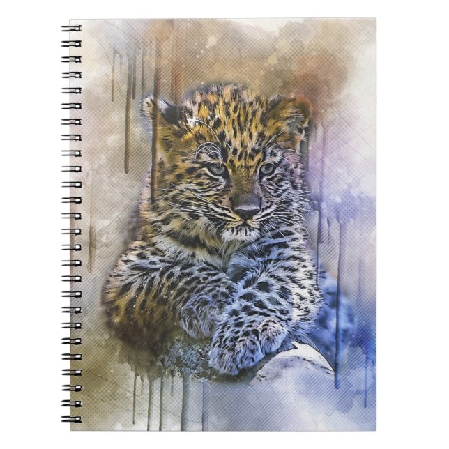 Leopard Notizblock (Vorderseite)