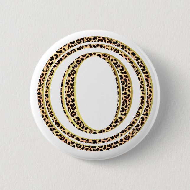 Leopard O Button (Vorderseite)