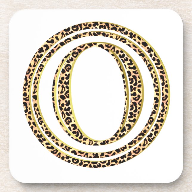 Leopard O Untersetzer (Vorderseite)